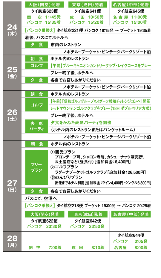 8月24日～28日 スケジュール